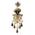 Carlo Zini  Venetian mori earrings